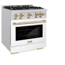 Autograph Edition 30 in. 4.2 cu. ft. Select Gas Range with 4 Burner Cooktop and Convection Gas Oven view 4
