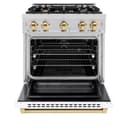 Autograph Edition 30 in. 4.2 cu. ft. Select Gas Range with 4 Burner Cooktop and Convection Gas Oven view 5