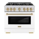Autograph Edition 36 in. 5.2 cu. ft. Select Gas Range with 6 Burner Cooktop and Convection Gas Oven view 5