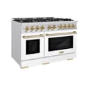 Autograph Edition 48 in. 6.7 cu. ft. Select Double Oven Gas Range with 8 Burner Cooktop view 1