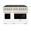 Autograph Edition 48 in. 6.7 cu. ft. Select Double Oven Gas Range with 8 Burner Cooktop view 4