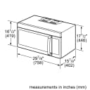 Benchmark™ Over-The-Range Microwave 30'' Left SideOpening Door view 13