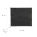 Genuine Replacement Charcoal Filter for Range Hoods, 12-7/8" x 14-5/8", Fits Select Models, (2-Pack) view 3