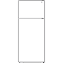 14.6 Cu. Ft. Recessed Handle Top-Freezer Refrigerator view 6