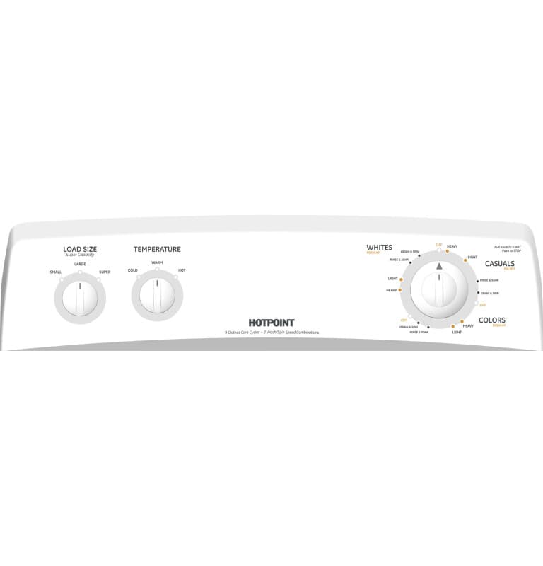 3.6 DOE cu. ft. capacity Extra Action ribbed basket washer