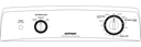 Hotpoint® 6.0 cu. ft. capacity Dura Drum electric dryer view 9