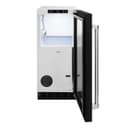 ZLINE 15 in. Touchstone Clear Cube Ice Maker with Drain Pump and Black Matte Door (ICCD-BLM-15) view 2