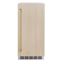 ZLINE Autograph Edition 15 in. Touchstone Clear Cube Ice Maker with Drain Pump and Panel Ready Door with Champagne Bronze Handle (ICCDPZ-15-CB) view 2