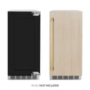 ZLINE Autograph Edition 15 in. Touchstone Clear Cube Ice Maker with Drain Pump and Panel Ready Door with Polished Gold Handle (ICCDPZ-15-G) view 1