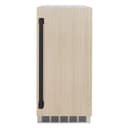 ZLINE Autograph Edition 15 in. Touchstone Clear Cube Ice Maker with Drain Pump and Panel Ready Door with Matte Black Handle (ICCDPZ-15-MB) view 2