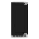ZLINE Autograph Edition 15 in. Touchstone Clear Cube Ice Maker with Drain Pump and Panel Ready Door with Matte Black Handle (ICCDPZ-15-MB) view 3