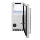 ZLINE 15 in. Touchstone Clear Cube Ice Maker with Drain Pump and Solid Stainless Steel Door (ICCD-ST-15) view 2