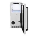 Autograph Edition 15 in. Touchstone Clear Cube Ice Maker with Drain Pump and Satin Stainless Steel Door with Matte Black Handle view 2