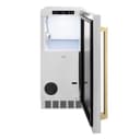 ZLINE Autograph Edition 15 in. Touchstone Clear Cube Ice Maker with Drain Pump and Solid Stainless Steel Door with Champagne Bronze Handle (ICCDZ-ST-15-CB) view 2
