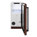 ZLINE 15 in. Touchstone Gourmet Ice Maker with Drain Pump and Hand Hammered Copper Door (IGMD-HH-15) view 3