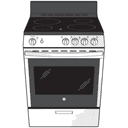 Ge® Energy Star® 24" Free-standing/slide-in Front Control Range With Steam Clean And Large Window view 12