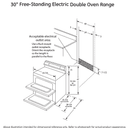 30" Free-Standing Electric Double Oven Convection Range view 11