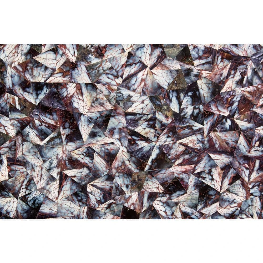 24" Elements Collection Mussel Shell Burgundy Custom Column Panel