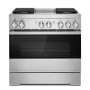 NOIR 36" Dual-Fuel Professional-Style Range with Chrome-Infused Griddle and Steam Assist view 1