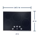 GE® 30" Built-In knob Control Electric Cooktop view 3
