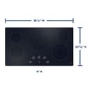 36" Built-In Knob Control Electric Cooktop view 3
