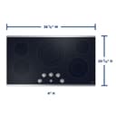 36" Built-In Knob Control Electric Cooktop view 3