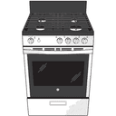 24" Steam Clean Free-Standing/Slide-in Gas Range view 13