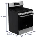 30" Free-Standing Gas Convection Range with No Preheat Air Fry view 8