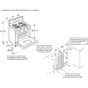 30" Free-Standing Self Clean Convection Gas Range with Warming Drawer view 3