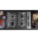 30" Built-In Gas Cooktop with Dishwasher-Safe Grates view 9