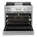 36" NOIR Gas Professional-Style Range with Chrome-Infused Griddle view 3