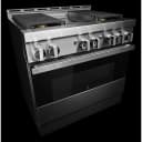 36" NOIR Gas Professional-Style Range with Chrome-Infused Griddle view 5