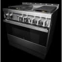 36" NOIR Gas Professional-Style Range with Chrome-Infused Griddle view 6
