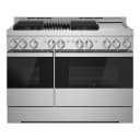 NOIR 48" Gas Professional-Style Range with Chrome-Infused Griddle and Grill view 1