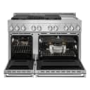 NOIR 48" Gas Professional-Style Range with Chrome-Infused Griddle and Grill view 2