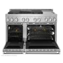 NOIR 48" Gas Professional-Style Range with Chrome-Infused Griddle and Grill view 3