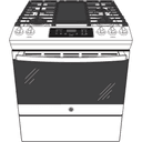 GE® 30" Slide-In Front Control Gas Range view 15