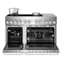 NOIR™ 48" Induction Professional-Style Range with Chrome-Infused Griddle view 7