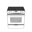 30" Slide-In Front Control Electric Convection Range view 11