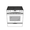 30" Slide-In Front Control Electric Convection Range view 13