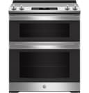 Ge 30" Slide-in Electric Convection Double Oven Range view 1