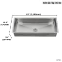 ACQUA 45 in. Undermount 3-Level Workstation MultiSINK with Custom-Fit Accessories view 11