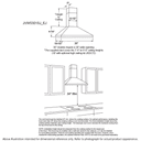 30" Wall-Mount Pyramid Chimney Hood view 6