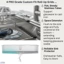 ACQUA 45 in. Drop-In/Undermount 3-Level Workstation Sink with Two Faucets & Glass Rinser view 10