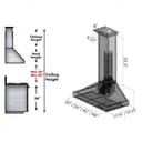 Convertible Vent Designer Series Wall Mount Range Hood (KB2-HBXXX) - 30 Inch view 8
