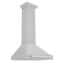 30in. Convertible Fingerprint Resistant DuraSnow Stainless Steel Range Hood with Stainless Steel Handle view 1