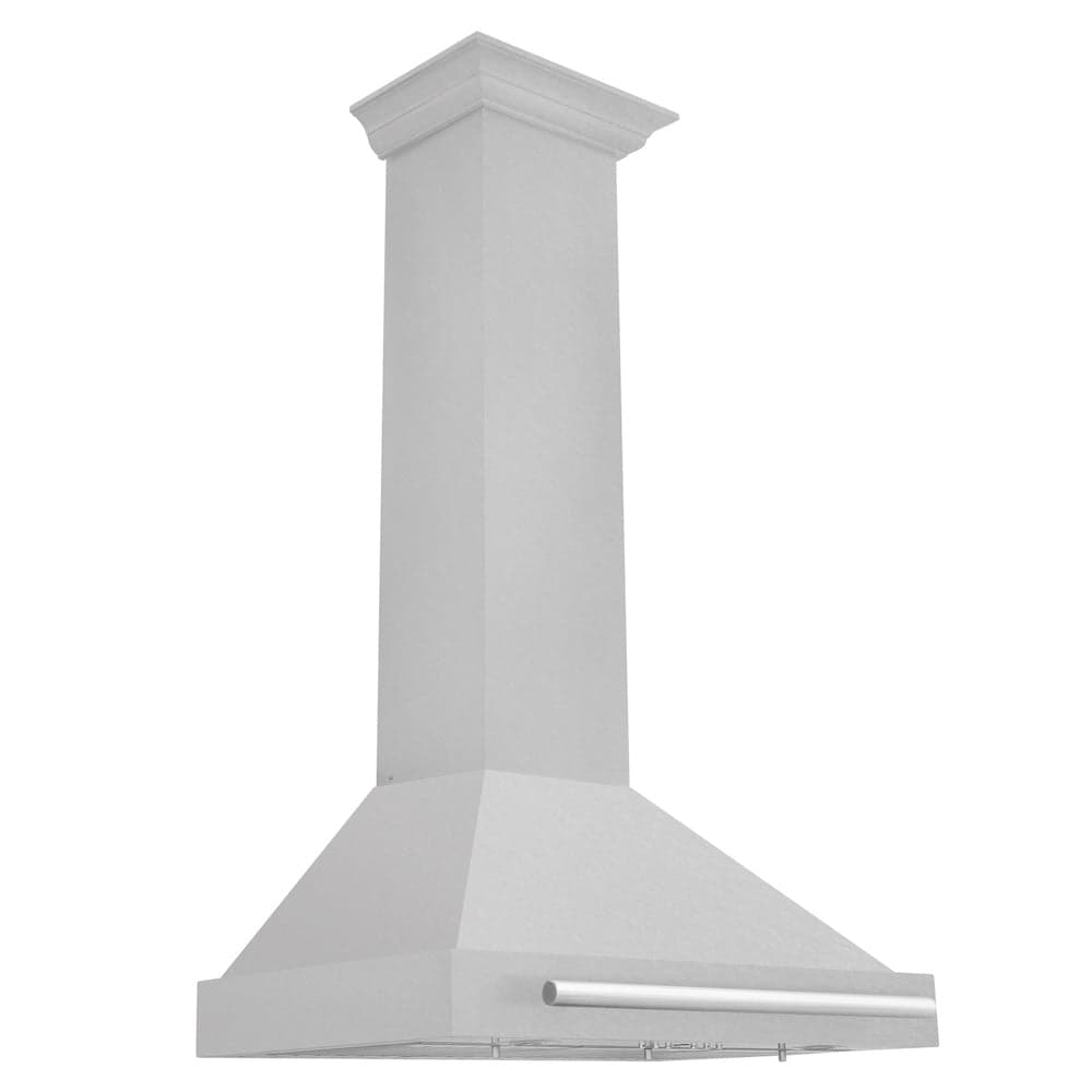 30in. Convertible Fingerprint Resistant DuraSnow Stainless Steel Range Hood with Stainless Steel Handle
