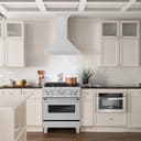 30in. Convertible Fingerprint Resistant DuraSnow Stainless Steel Range Hood with Stainless Steel Handle view 2