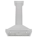 30in. Convertible Fingerprint Resistant DuraSnow Stainless Steel Range Hood with Stainless Steel Handle view 3