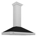 48" DuraSnow® Stainless Steel Range Hood with Shell and Stainless Steel Handle (KB4SNX-48) - Matte view 2